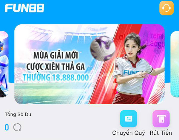 Rút tiền Fun88